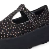 Mujer Adulto Kick T-Bar Plataforma Cuero Negro