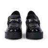 Mujer Edie Mocasín de charol Negro