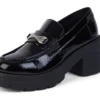 Mujer Edie Mocasín de charol Negro