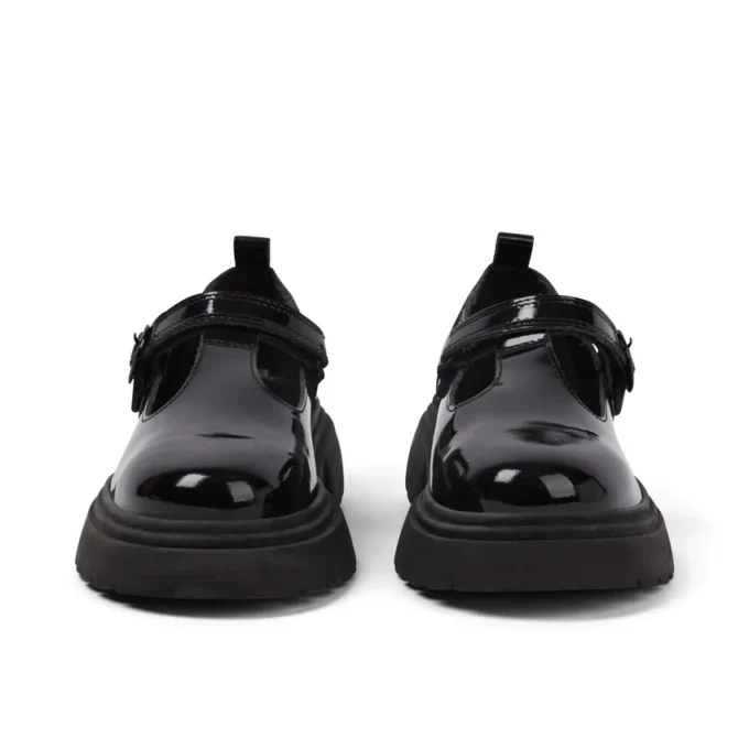 Mujer Junior Kenzi T-Bar Charol Negro