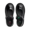 Niñas Adlar Heart Mj de charol negro