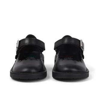 Niñas Adlar MJ Scallop de piel negra