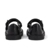 Niñas Adlar MJ Scallop de piel negra