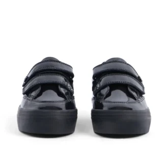 Niñas junior Tovni Stack Lo Vel de charol negro