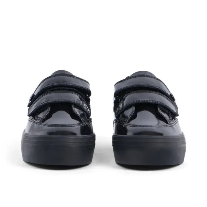Niñas junior Tovni Stack Lo Vel de charol negro