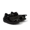 Niñas Kick Mj Bow de charol negro