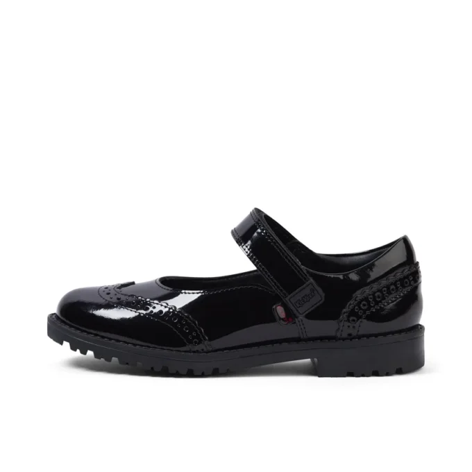 Niñas: Lachly MJ Brogue de charol negro