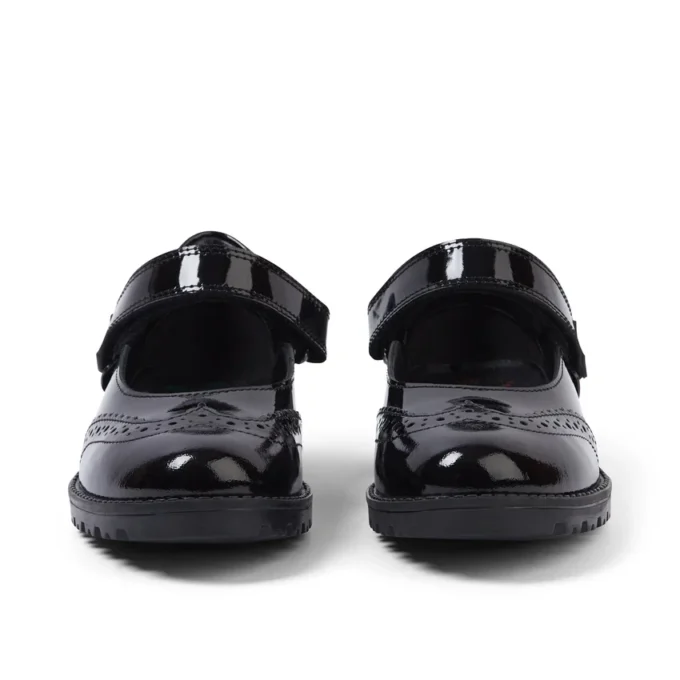 Niñas: Lachly MJ Brogue de charol negro