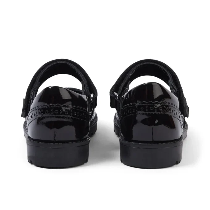 Niñas: Lachly MJ Brogue de charol negro