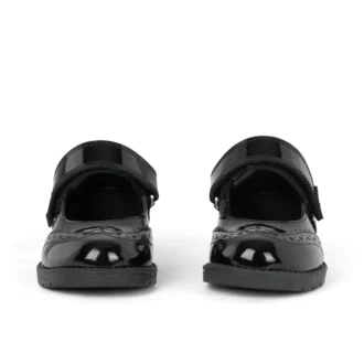Niñas pequeñas Lachly Mj Brogue de charol negro