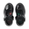 Niñas pequeñas Lachly Mj Brogue de charol negro