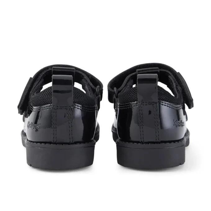 Niñas pequeñas Lachly T Bar Charol Negro