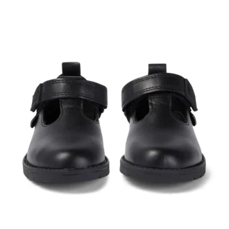 Niñas pequeñas Lachly T Bar Cuero Negro