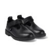 Niñas pequeñas Lachly T Bar Cuero Negro