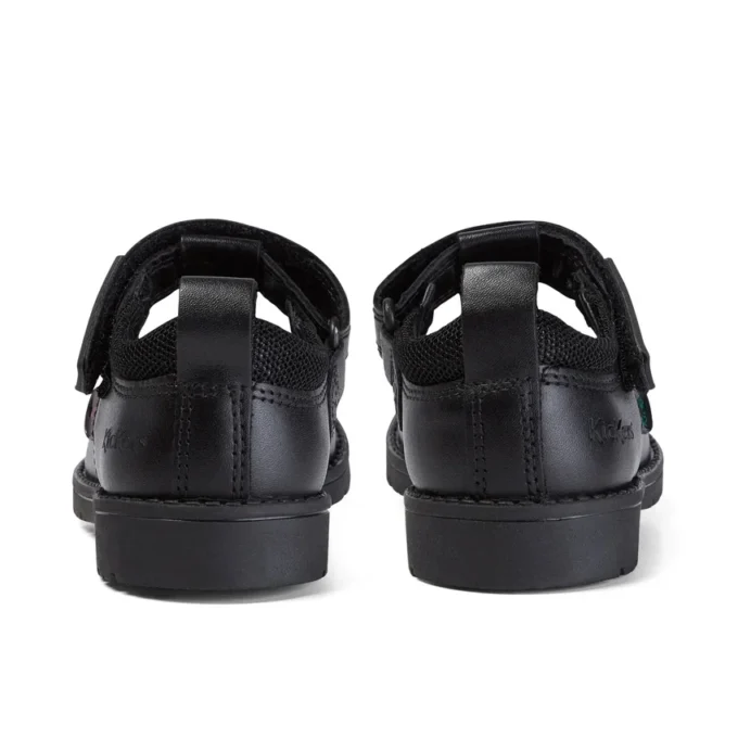 Niñas pequeñas Lachly T Bar Cuero Negro