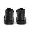 Niños pequeños Kick Hi de cuero acolchado negro