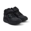 Niños pequeños Stomper Hi de cuero negro