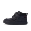 Niños pequeños Tovni Scuff Hi Cuero Negro