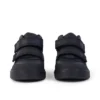 Niños pequeños Tovni Scuff Hi Cuero Negro