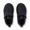 Niños pequeños Tovni Scuff Hi Cuero Negro