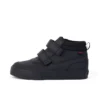 Niños Tovni Scuff Hi de piel, negro