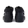 Niños Tovni Scuff Hi de piel, negro