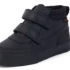 Niños Tovni Scuff Hi de piel, negro