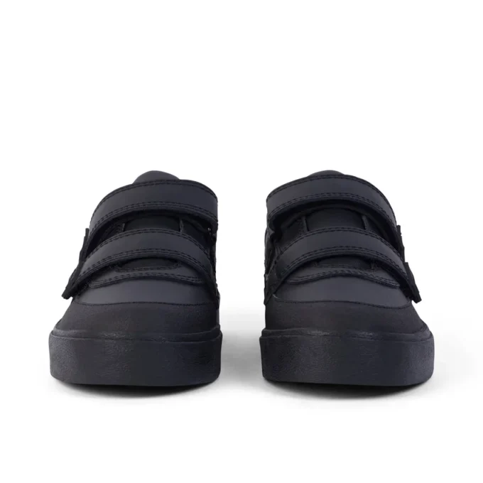 Niños Tovni Scuff Lo de cuero negro