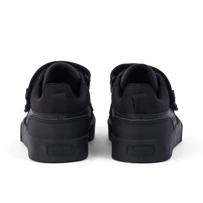 Niños Tovni Scuff Lo de cuero negro