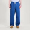 Pantalón de hombre Kickers de pierna ancha con cordón, azul marino