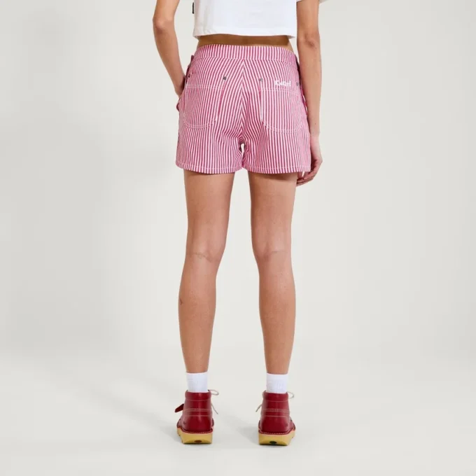 Pantalones cortos clásicos Kickers para mujer, color rojo