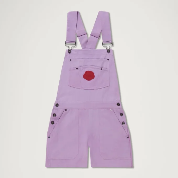 Peto corto Kickers Classics para mujer, color morado