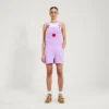 Peto corto Kickers Classics para mujer, color morado
