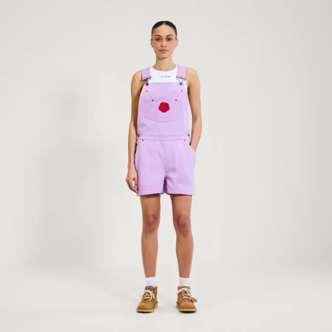 Peto corto Kickers Classics para mujer, color morado
