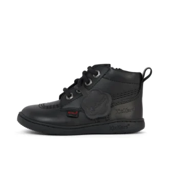 Playflex Hi de cuero negro unisex para niños
