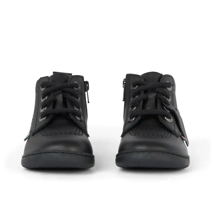 Playflex Hi de cuero negro unisex para niños