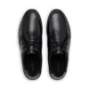 Reasan Lace de cuero negro para hombre