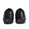 Reasan Lace de cuero negro para hombre