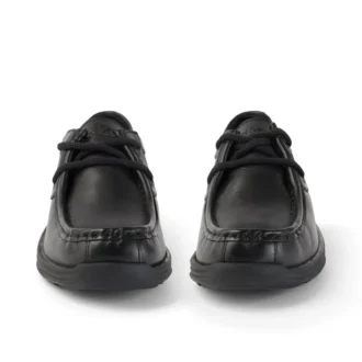 Reasan Moc de cuero para jóvenes, negro