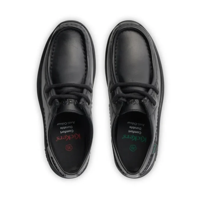Reasan Moc de piel para niño, negro