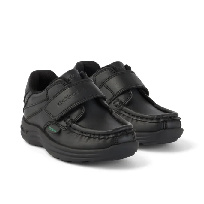 Reasan Strap de cuero alternativo para niños, unisex, negro