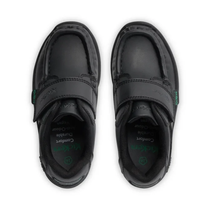 Reasan Strap de cuero alternativo para niños, unisex, negro