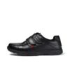 Reasan Strap de cuero negro para hombre