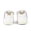 Sandalias Baby Wriggle Flower de piel blanca