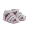 Sandalias Baby Wriggle Wave de piel blanca