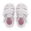 Sandalias Baby Wriggle Wave de piel blanca