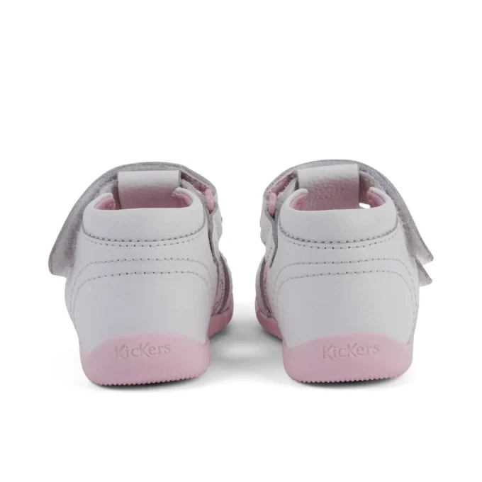 Sandalias Baby Wriggle Wave de piel blanca