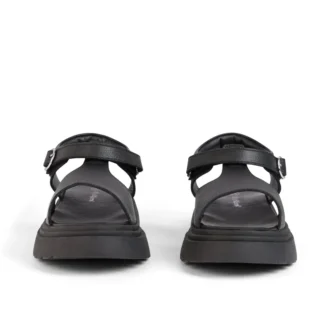 Sandalias de piel Kenzi para mujer joven, color negro