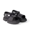 Sandalias de piel Kenzi para mujer joven, color negro