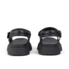 Sandalias de piel Kenzi para mujer joven, color negro